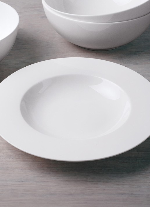 Villeroy & Boch Royal diep ontbijtbord 24 cm - voorkant 2 gebroken wit