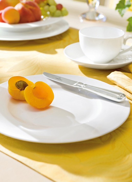 Villeroy & Boch Royal ontbijtbord 22 cm - detail gebroken wit