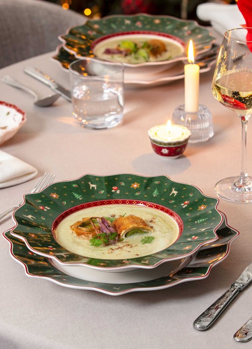 Villeroy & Boch Toy's Delight diep bord 26 cm - achterkant donkergroen