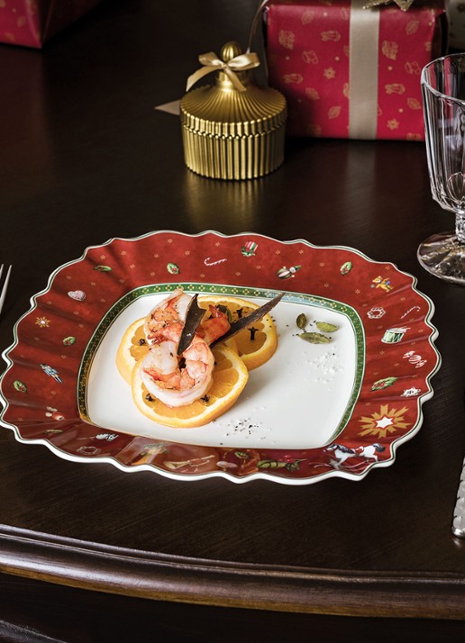 Villeroy & Boch Toy's Delight dinerbord 28 cm - voorkant 4 steenrood
