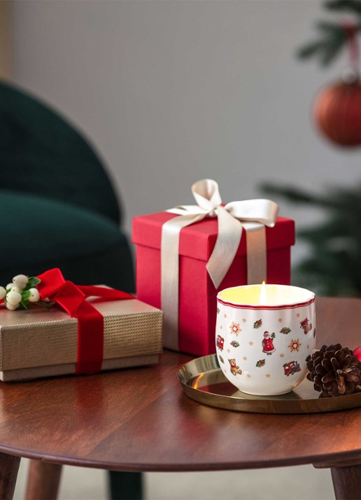 Villeroy & Boch Toy's Delight geurkaars - voorkant 2 gebroken wit