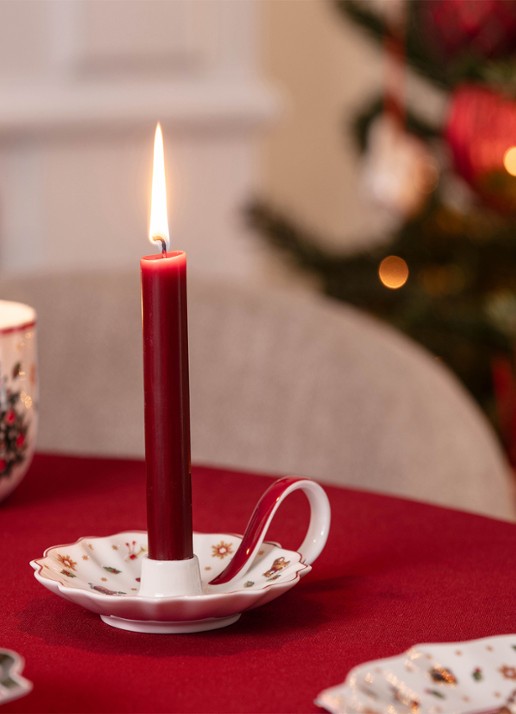 Villeroy & Boch Toy's Delight kandelaar  - voorkant 2 rood