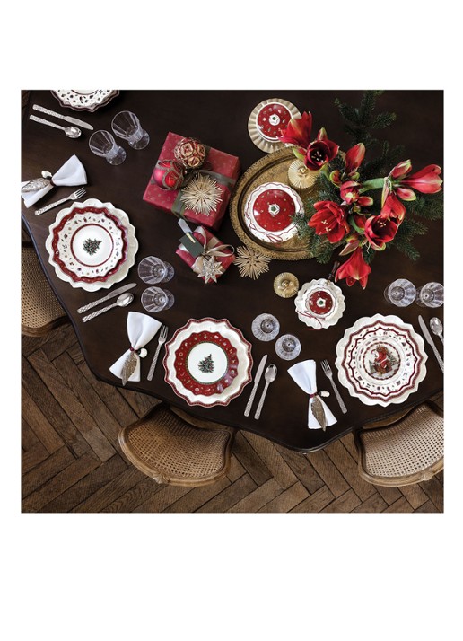 Villeroy & Boch Toy's Delight Kerst Bordenset 8-delig - detail 4 gebroken wit