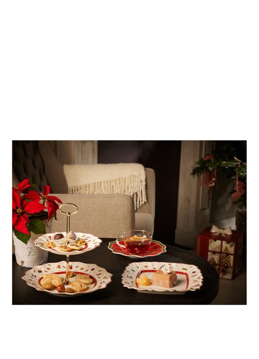 Villeroy & Boch Toy's Delight Kerst etagère 24 cm - voorkant 5 gebroken wit