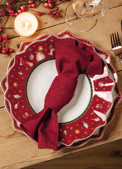 Villeroy & Boch Toy's Delight Kerst onderbord 31 cm - voorkant 7 steenrood