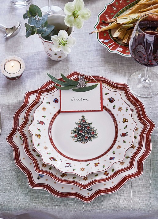 Villeroy & Boch Toy's Delight Kerst onderbord 31 cm - voorkant 2 gebroken wit
