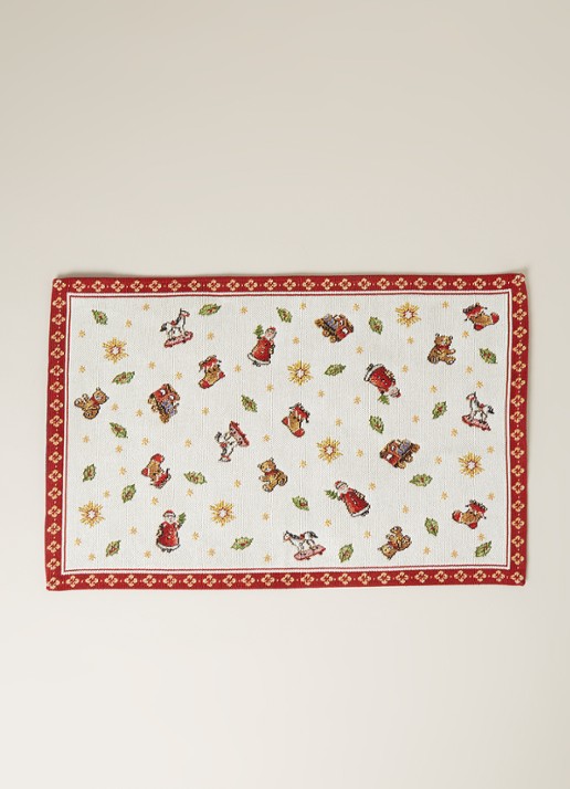 Villeroy & Boch Toy's Delight Kerst placemat 32 x 50 cm - voorkant 2 donkerrood