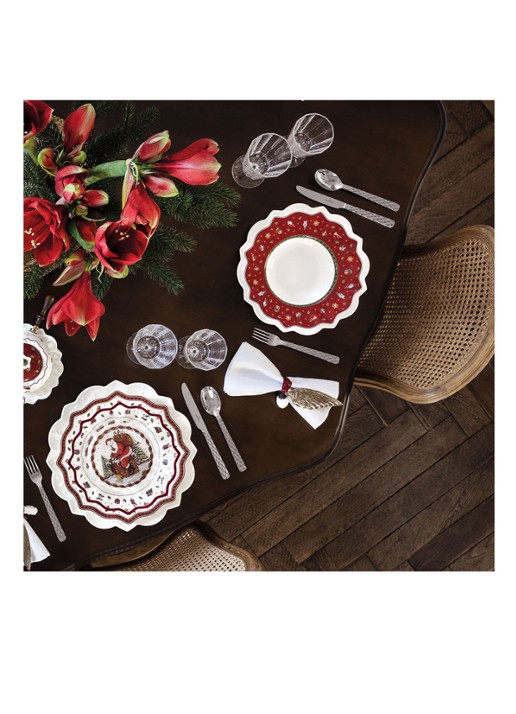 Villeroy & Boch Toy's Delight Kerst soepbord 26 cm - detail 2 steenrood