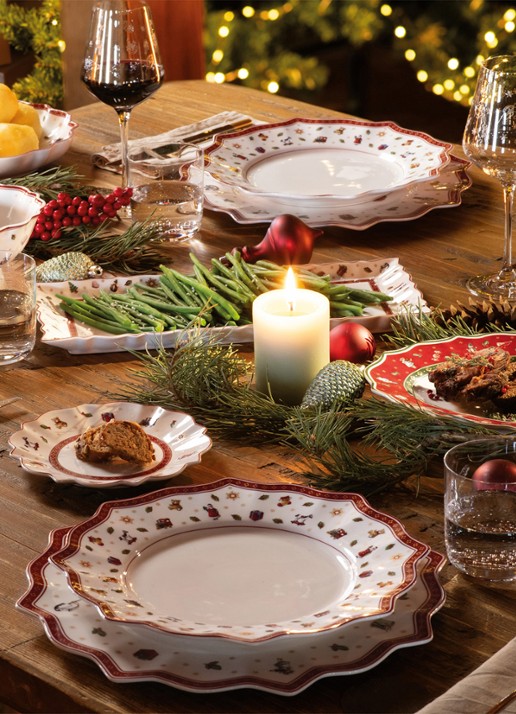 Villeroy & Boch Toy's Delight Kerst soepbord 26 cm - achterkant gebroken wit