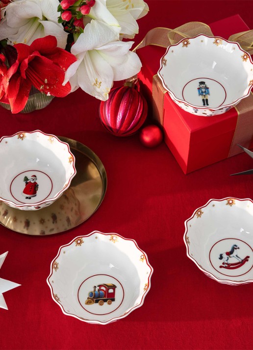 Villeroy & Boch Toy's Delight kom 14,9 cm set van 4 - voorkant 2 gebroken wit
