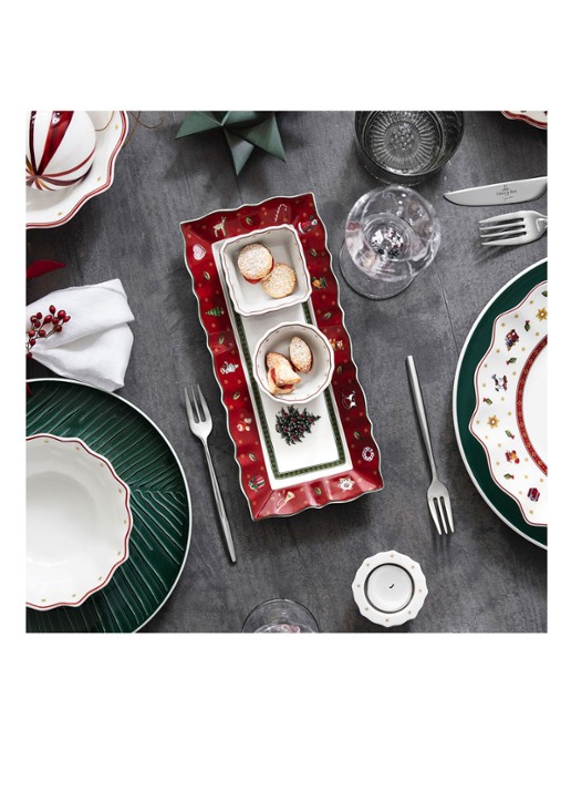 Villeroy & Boch Toy's Delight partyschaal set van 4 - detail 2 steenrood