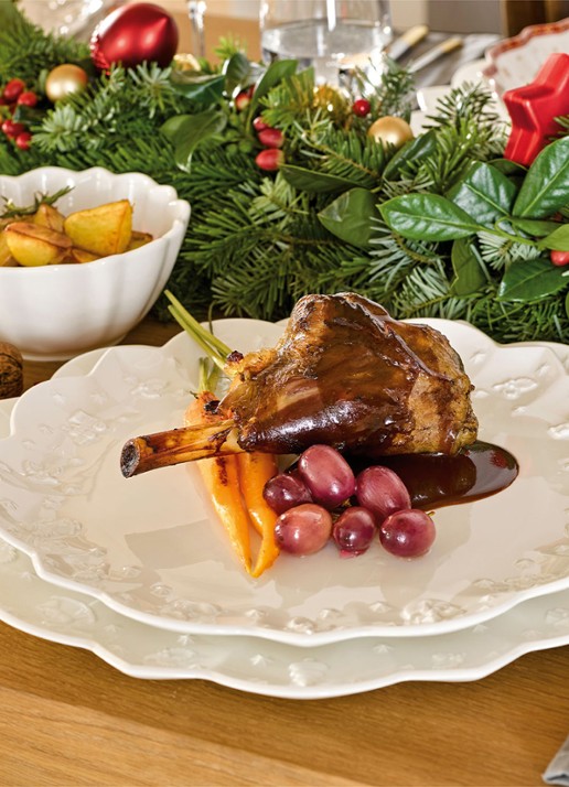 Villeroy & Boch Toy's Delight Royal Classic Kerst dinerbord 29 cm - detail gebroken wit
