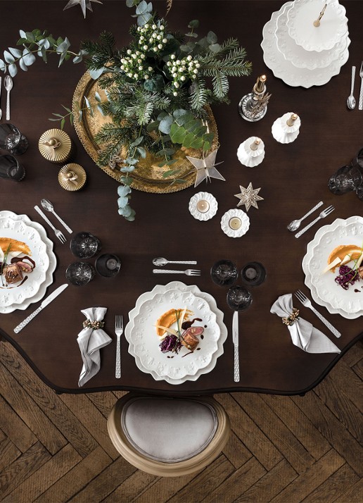 Villeroy & Boch Toy's Delight Royal Classic Kerst ontbijtbord 24 cm - detail 3 gebroken wit