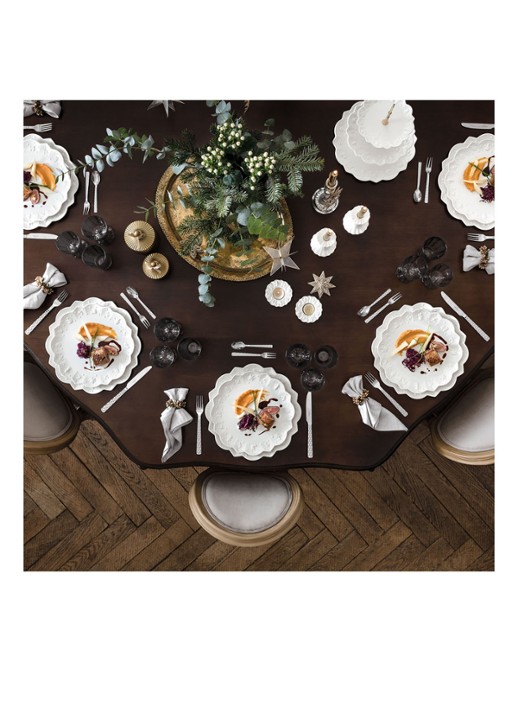 Villeroy & Boch Toy's Delight Royal Classic Kerst ontbijtbord 24 cm - detail 6 gebroken wit