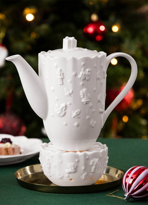 Villeroy & Boch Toy's Delight Royal Classic theelicht 13 cm - voorkant 4 wit