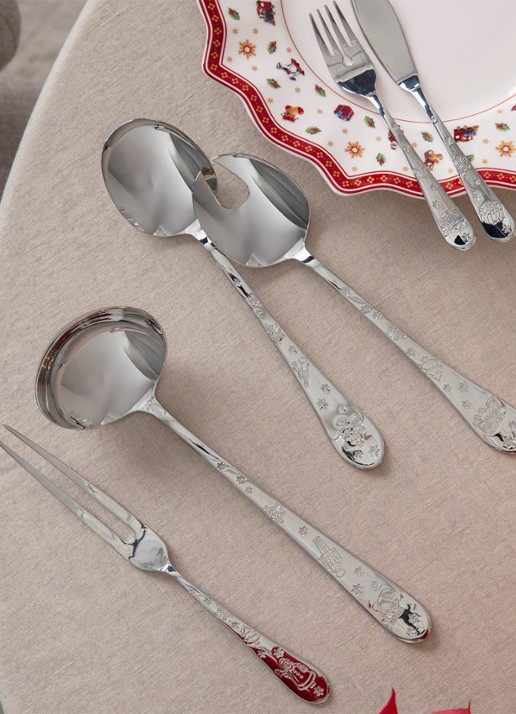 Villeroy & Boch Toy's Delight saladebestek 2-delig - voorkant 3 zilver