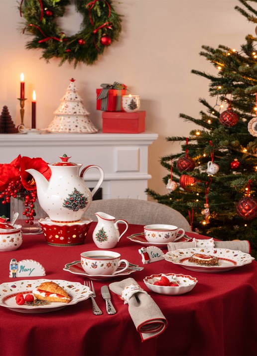 Villeroy & Boch Toy's Delight servetringen set van 4 - detail rood