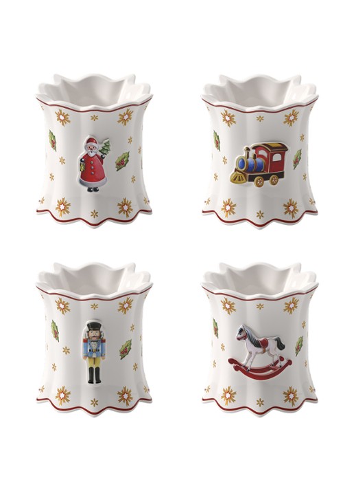 Villeroy & Boch Toy's Delight servetringen set van 4 - voorkant 3 rood