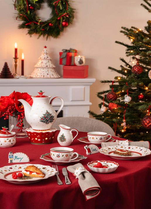 Villeroy & Boch Toy's Delight tafelkaart set van 4 - detail wit