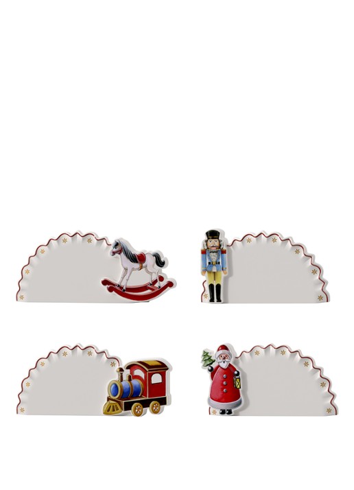 Villeroy & Boch Toy's Delight tafelkaart set van 4 - voorkant 3 wit