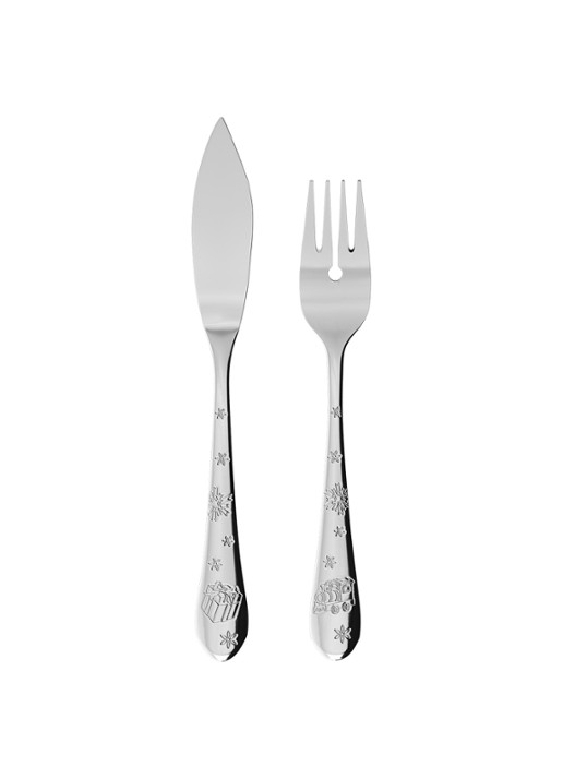 Villeroy & Boch Toy's Delight visbestekset 2-delig - voorkant zilver