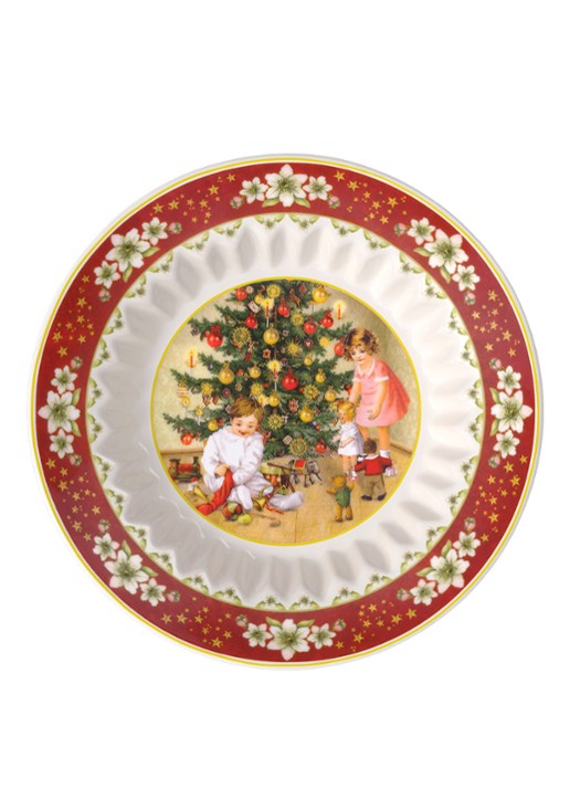 Villeroy & Boch Toy's Fantasy diep ontbijtbord 16,5 cm  - voorkant 5 steenrood