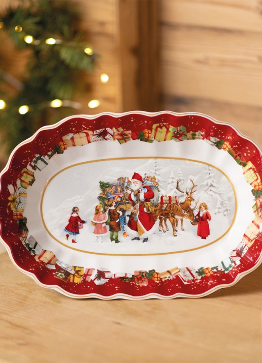 Villeroy & Boch Toy's Fantasy serveerschaal 30,5 x 20 cm - achterkant 5 steenrood