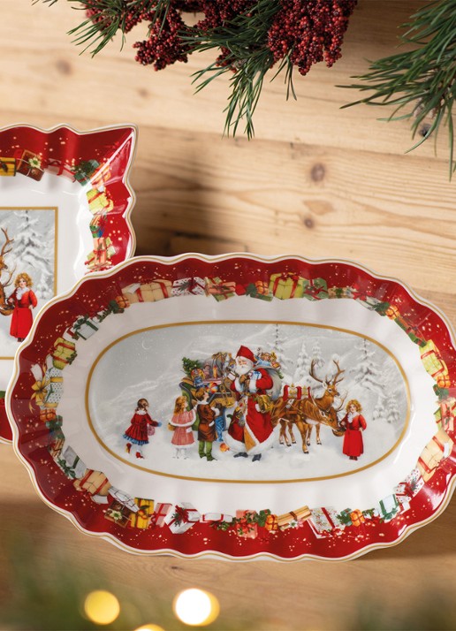 Villeroy & Boch Toy's Fantasy serveerschaal 30,5 x 20 cm - detail 3 steenrood