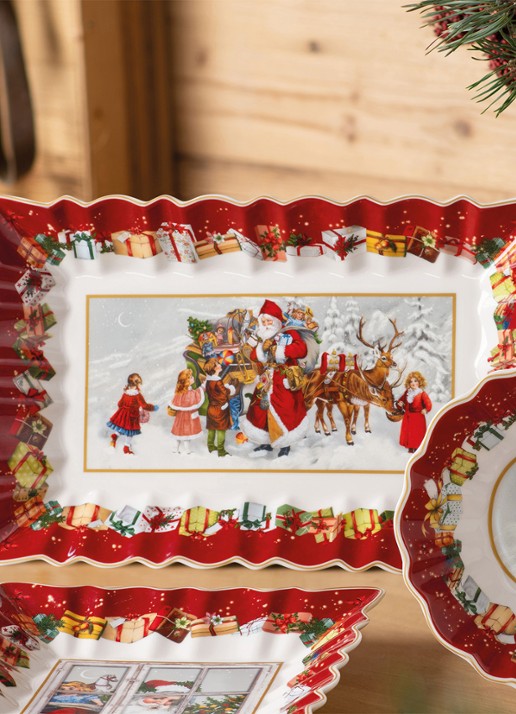 Villeroy & Boch Toy's Fantasy serveerschaal 36 cm - detail 2 steenrood