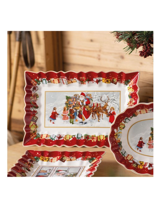 Villeroy & Boch Toy's Fantasy serveerschaal 36 cm - detail 5 steenrood