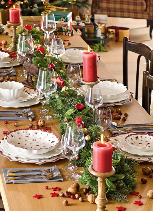 Villeroy & Boch Toys Delight kerst serveerschaal 16 cm - detail 5 steenrood