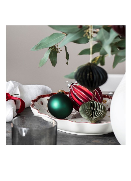 Villeroy & Boch Toys Delight kerst serveerschaal 16 cm - detail 6 steenrood