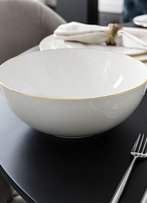 Villeroy & Boch Umnut Gold kom 23 cm - voorkant 4 gebroken wit