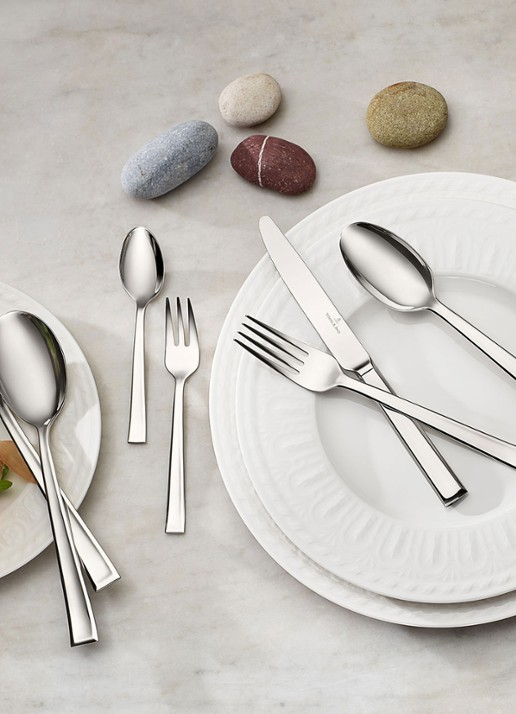Villeroy & Boch Victor bestekset 68-delig - voorkant 4 zilver