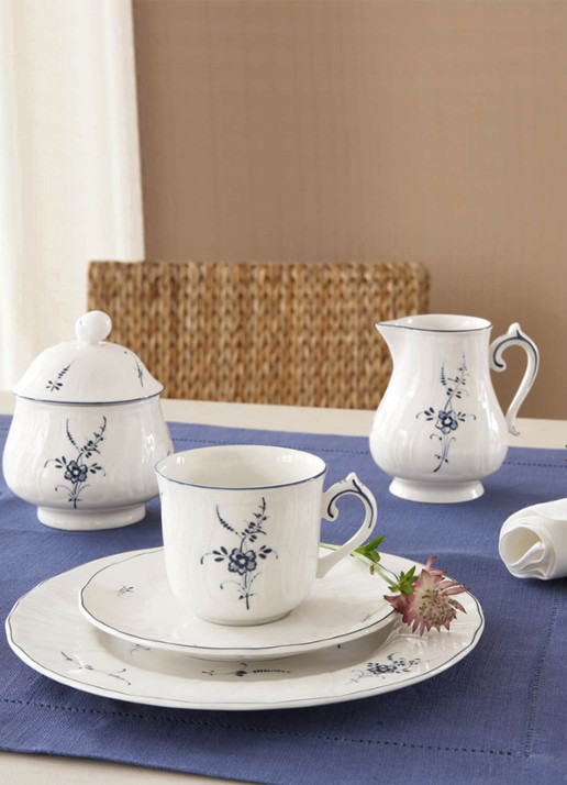 Villeroy & Boch Vieux Luxembourg suikerpot 250 ml - voorkant 2 gebroken wit