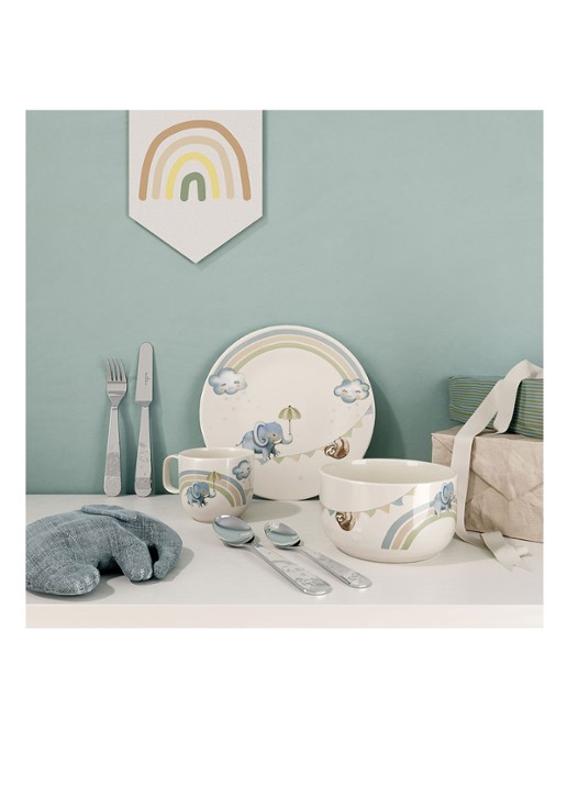 Villeroy & Boch Walk like an Elephant kinderbeker  - voorkant 2 gebroken wit