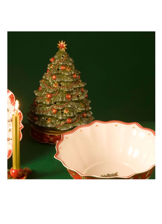 Villeroy & Boch Waxinelichthouder met muziek 33 cm - detail 3 groen