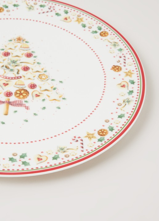 Villeroy & Boch Winter Bakery Delight Kerst onderbord 32 m - detail gebroken wit