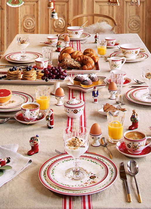 Villeroy & Boch Winter Bakery Delight Kerst ontbijtbord 21 cm - achterkant 8 gebroken wit