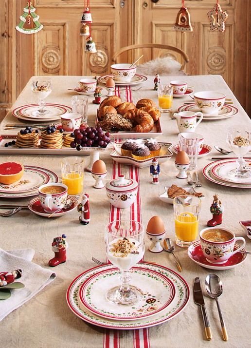 Villeroy & Boch Winter Bakery Delight Kerst ontbijtbord 21 cm - detail 4 gebroken wit