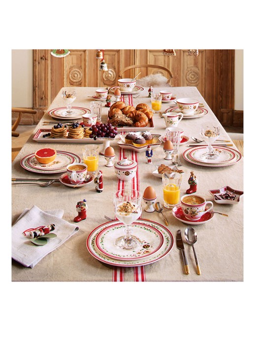 Villeroy & Boch Winter Bakery Delight Kerst ontbijtbord 21 cm - detail 5 gebroken wit