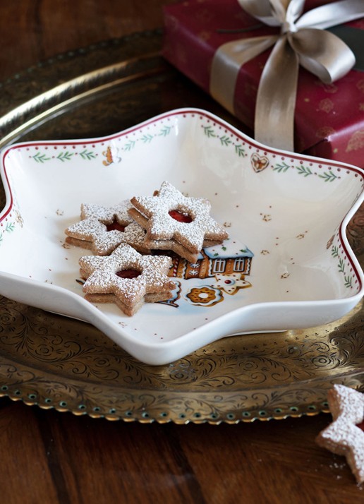 Villeroy & Boch Winter Bakery Delight Kerst partyschaal 24 cm - detail 3 gebroken wit