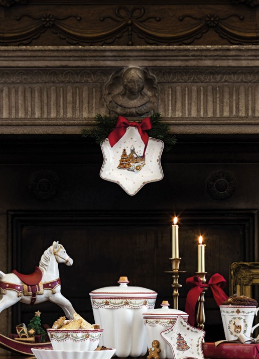 Villeroy & Boch Winter Bakery Delight Kerst partyschaal 24 cm - detail 4 gebroken wit