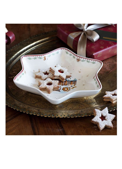 Villeroy & Boch Winter Bakery Delight Kerst partyschaal 24 cm - detail 6 gebroken wit
