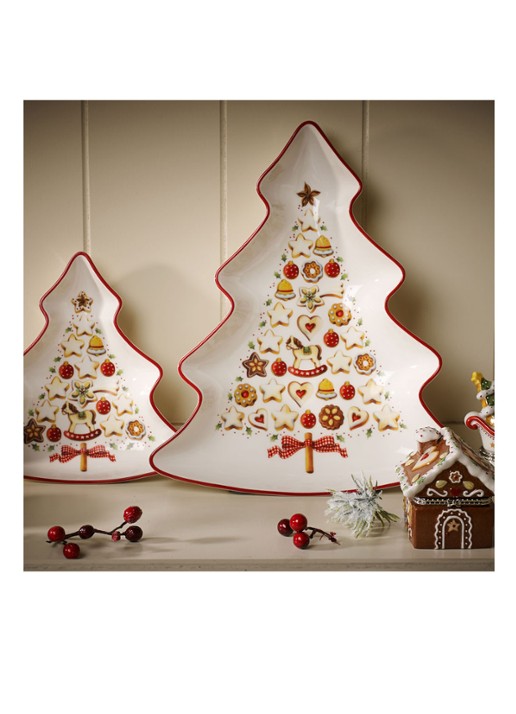 Villeroy & Boch Winter Bakery Delight Kerst partyschaal 26,5 cm - detail 5 gebroken wit