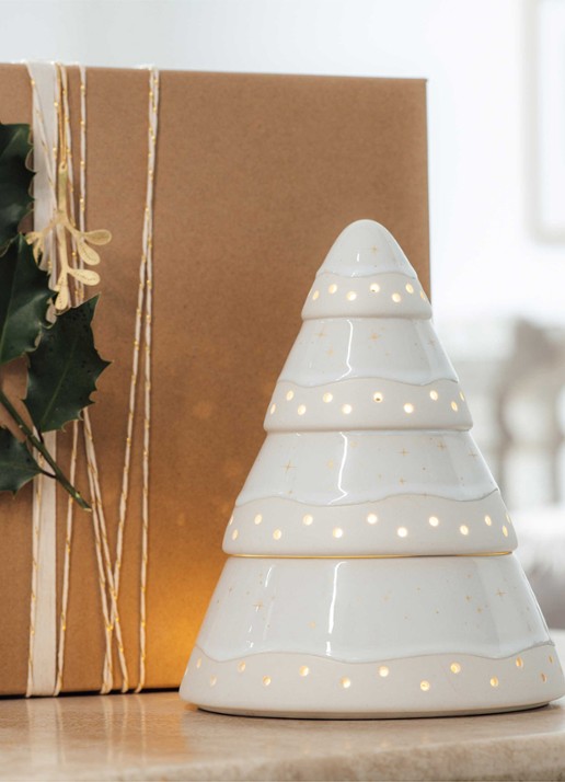 Villeroy & Boch Winter Glow waxinelichthouder 18 cm - detail 4 beige