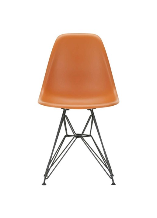 Vitra Eames DSR stoel met gepoedercoat onderstel