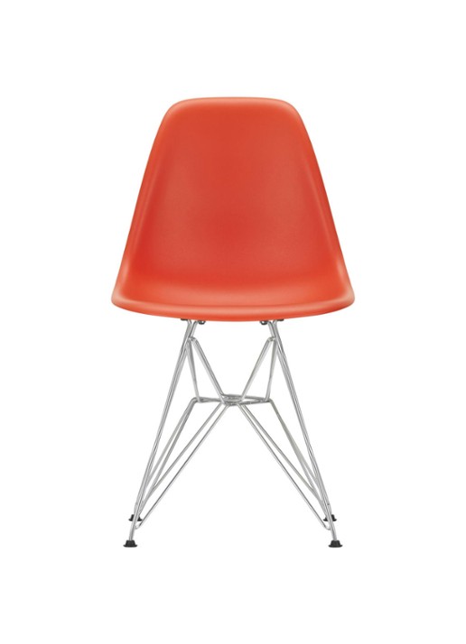 Vitra Eames DSR stoel verchroomd onderstel