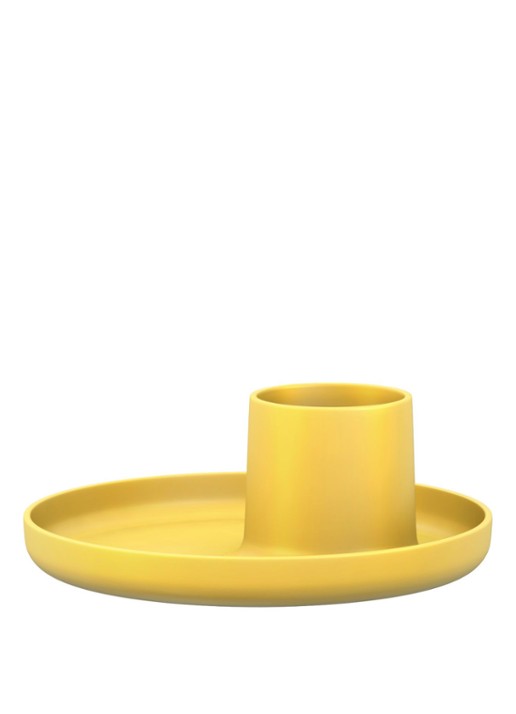 Vitra O-Tidy pennenhouder Ø22 cm - voorkant geel