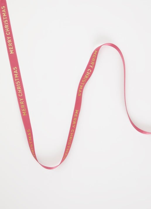 Vivant Satin Christmas kerstlint 15 meter x 12 mm - voorkant 2 fuchsia